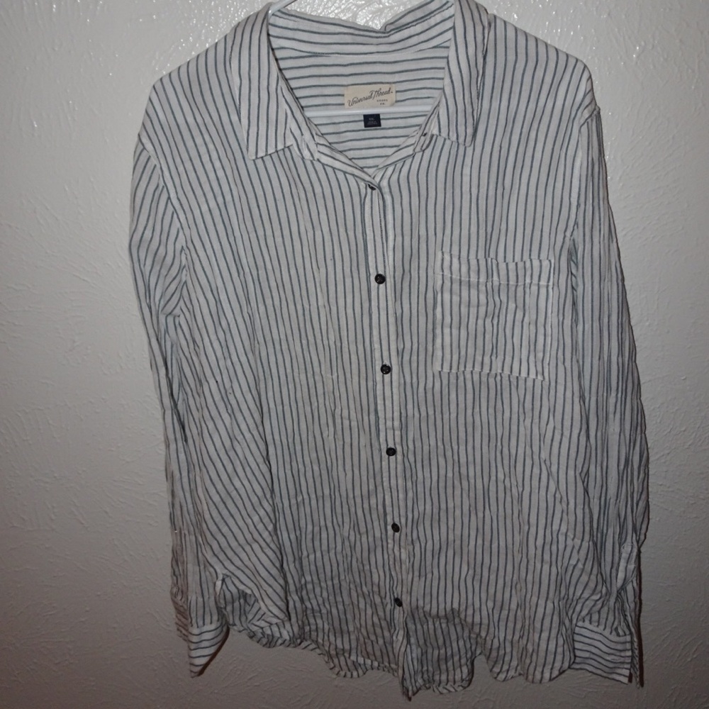 Striped button up shirt